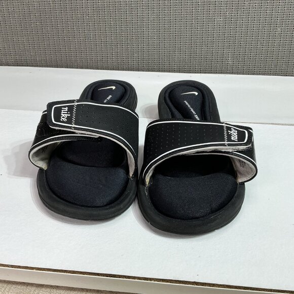Nike Womens Comfort Slide Sandals Size 6 Black & White - Picture 6 of 8